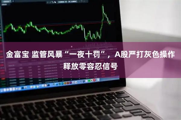 金富宝 监管风暴“一夜十罚”，A股严打灰色操作释放零容忍信号
