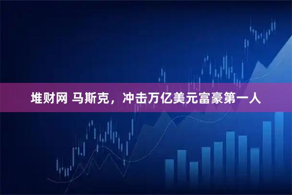 堆财网 马斯克，冲击万亿美元富豪第一人