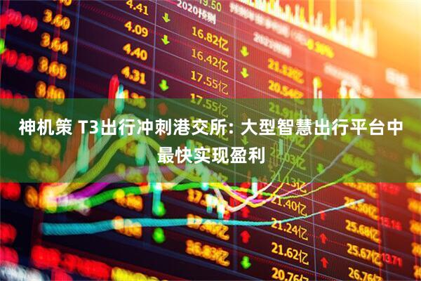 神机策 T3出行冲刺港交所: 大型智慧出行平台中最快实现盈利