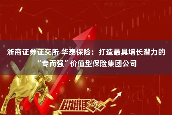 浙商证券证交所 华泰保险：打造最具增长潜力的“专而强”价值型保险集团公司