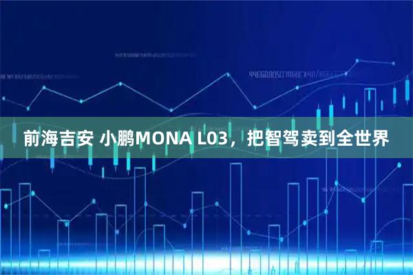 前海吉安 小鹏MONA L03，把智驾卖到全世界