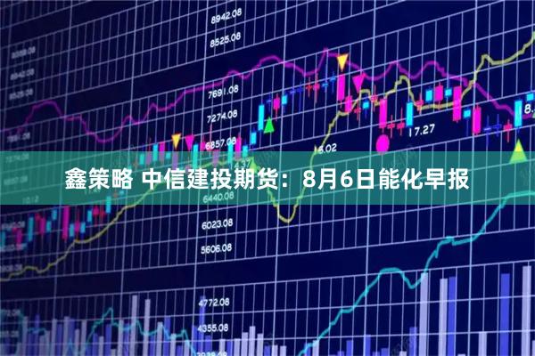 鑫策略 中信建投期货：8月6日能化早报