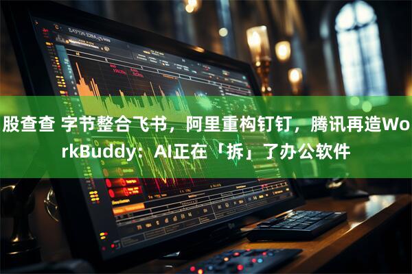 股查查 字节整合飞书，阿里重构钉钉，腾讯再造WorkBuddy：AI正在「拆」了办公软件